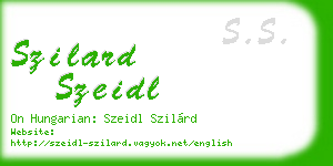 szilard szeidl business card